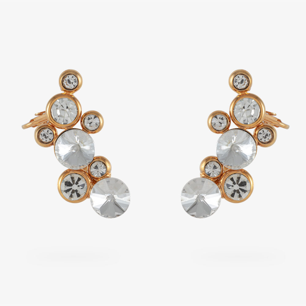 Brinco Ouro - 056 Cristal Earcuff - Clássicos SD