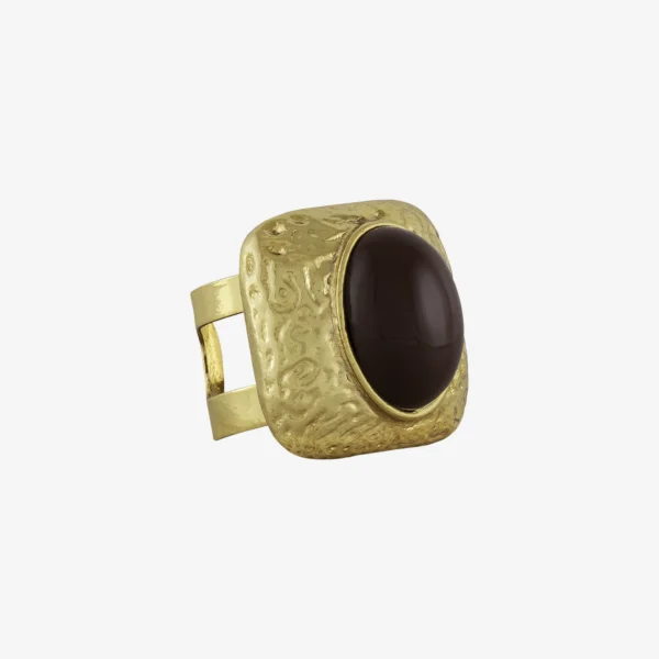Anel Regulável - 004 Ouro Vintage Trufa Médio - Horizontes