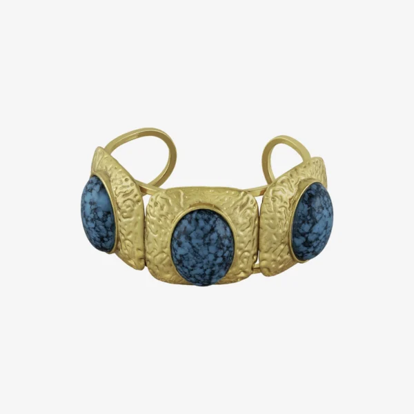 Bracelete - 003 Ouro Vintage Turquesa - Horizontes