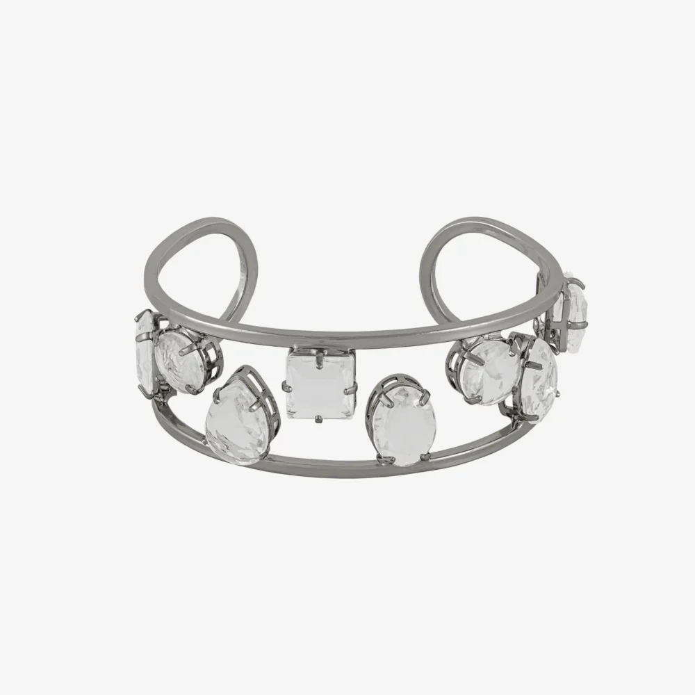 Bracelete - 022 Ouro Branco Cristal - Essenciais