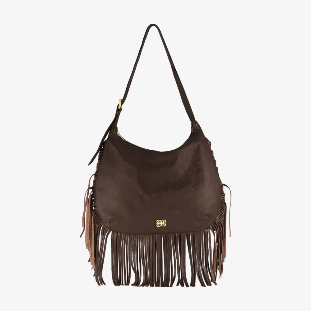 Bag Franja - 024 Couro Slim Fly Nutella Grande - Bags SD