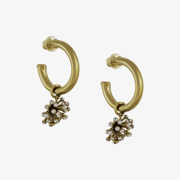 Argola - 005 Ouro Vintage Black Médio - Essência