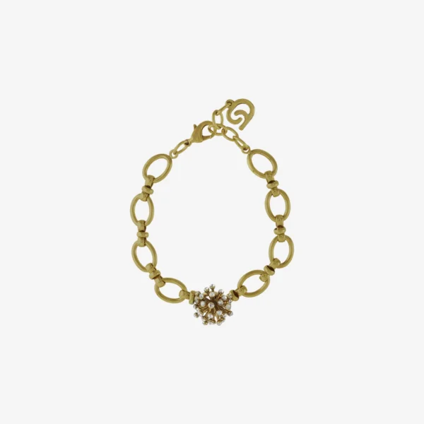 Pulseira - 005 Ouro Vintage Cristal - Essência