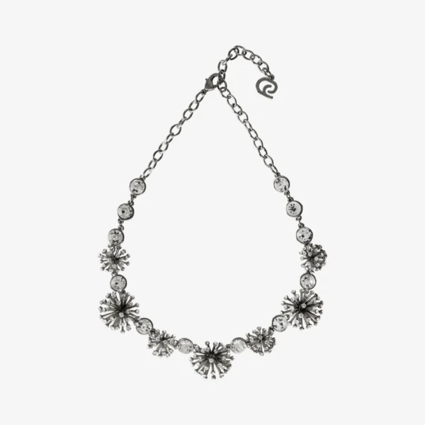 Colar - 002 Ouro Branco Cristal - Essência