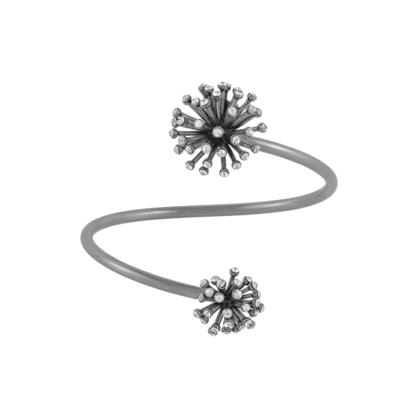 Bracelete - 001Ouro Branco Cristal - Essência