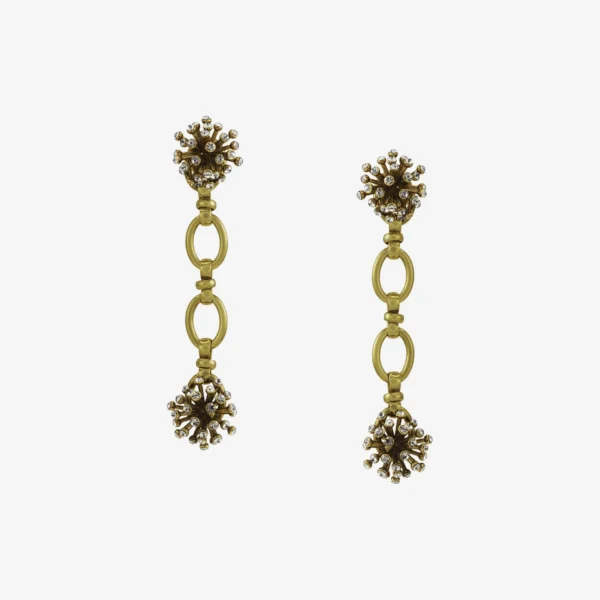 Brinco - 016 Ouro Vintage Black Longo - Essência