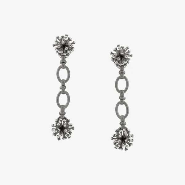 Brinco - 016 Ouro Branco Cristal Longo - Essência