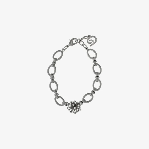 Pulseira - 005 Ouro Branco Cristal - Essência
