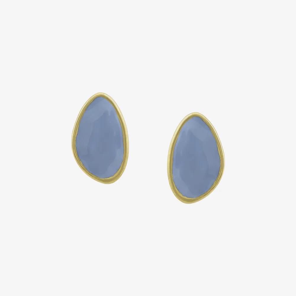 Brinco - 029 Ouro Vintage Blue Pequeno - Criart