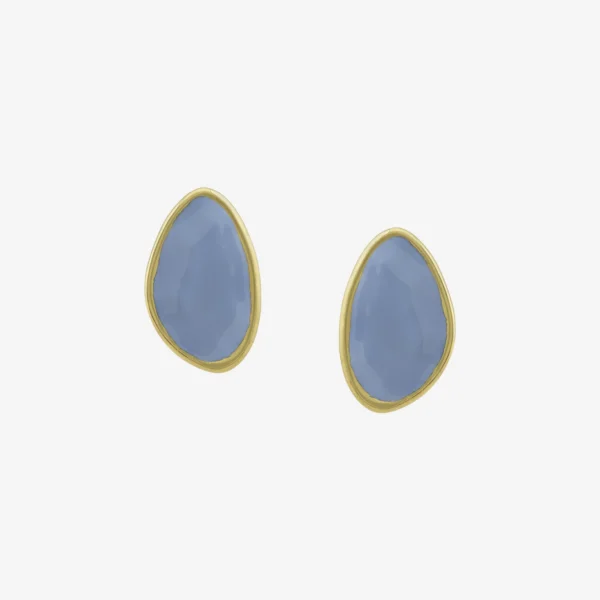 Brinco - 029 Ouro Vintage Blue Pequeno - Criart