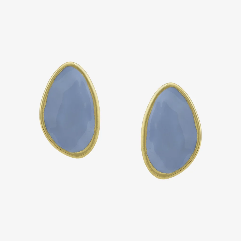 Brinco - 030 Ouro Vintage Blue Grande - Criart