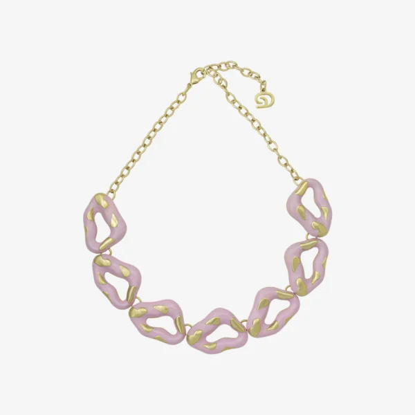 Colar - 001 Ouro Vintage Rosa Blush - Felina