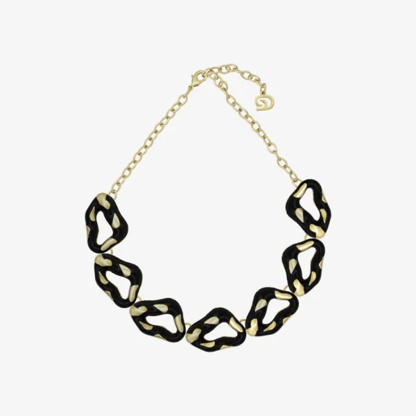 Colar - 001 Ouro Vintage Preto - Felina