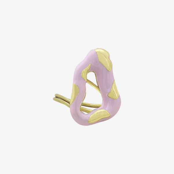Anel Regulável - 003 Ouro Vintage Rosa Blush - Felina