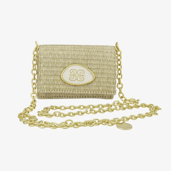 Micro Bag - 005 Palha / Metalico Ouro - Bags SD