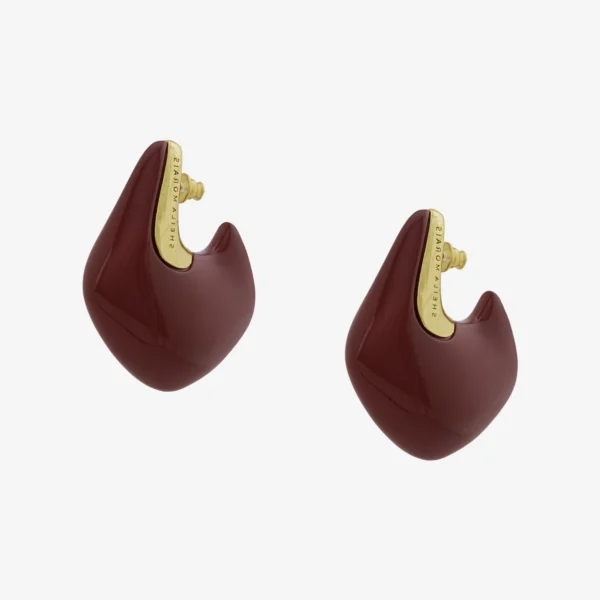 Brinco Argola Contemporânea Dourado Malbec Gr - 001