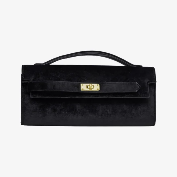 Bolsa Paula Veludo Preto  - 037