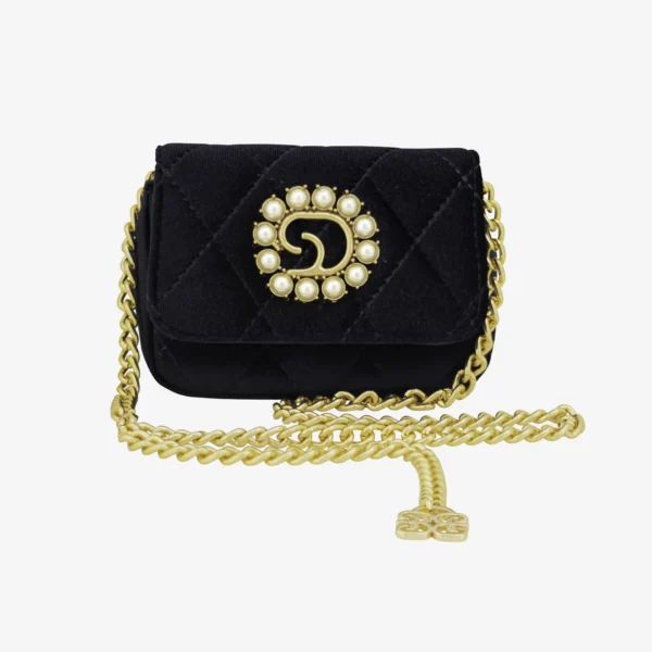 Bolsa Nina Veludo Preto - 040