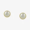 Brinco Contemporânea Dourado Perola  G - 052