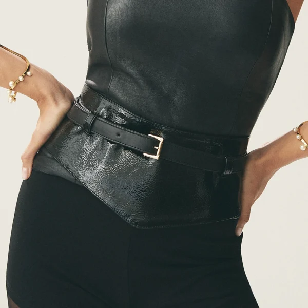 Cinto Família Contemporânea Glossy Preto - 004