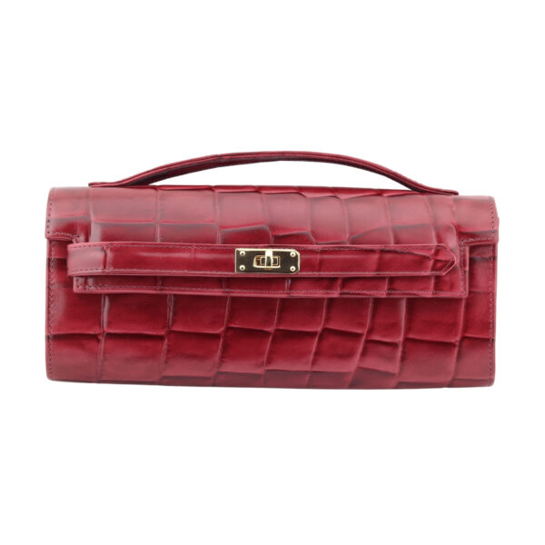 Bolsa Paula Maxi Croco Malbec  - 037