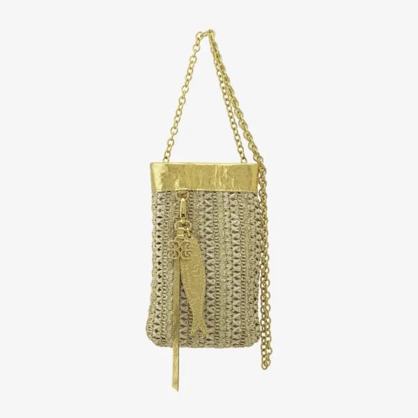 Bag - 028 Trama Palha Dourada - Bag SD