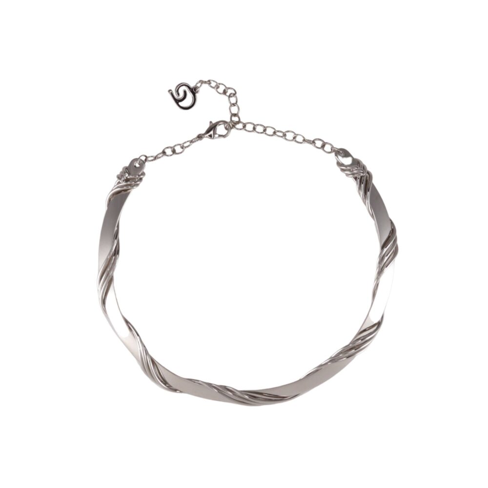 Choker Ouro Branco - Ondas - Maresia