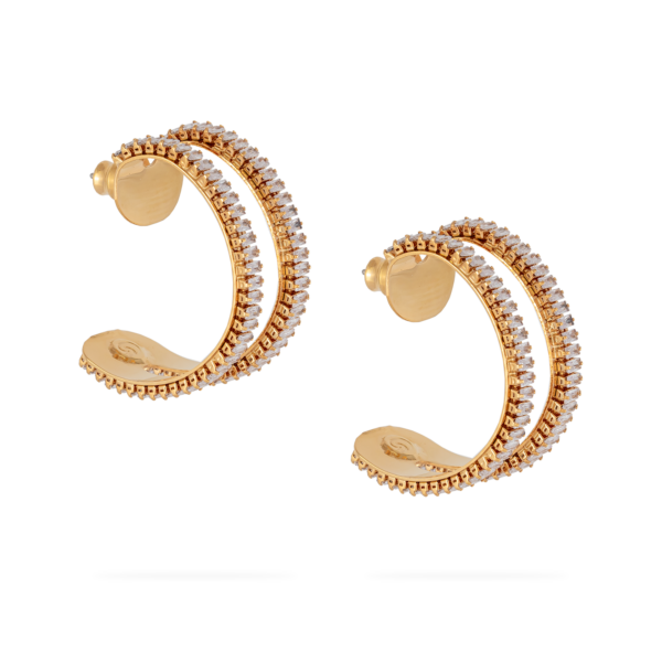 Argola 021 - Ouro Cristal - Luzes