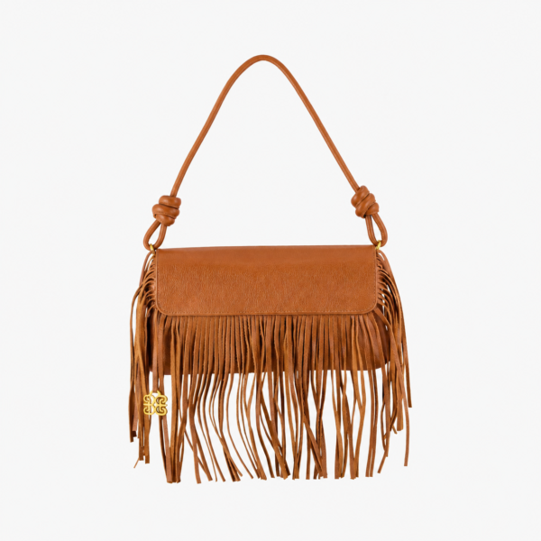 BOLSA- BLOI25-018 COURO SLIM FLY CAMEL