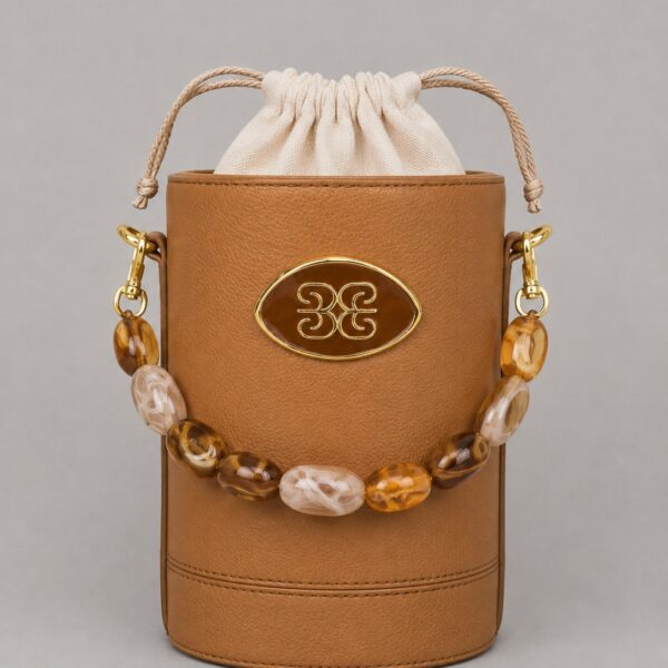 Bolsa Balde Croco Slim Fly Caramelo -011
