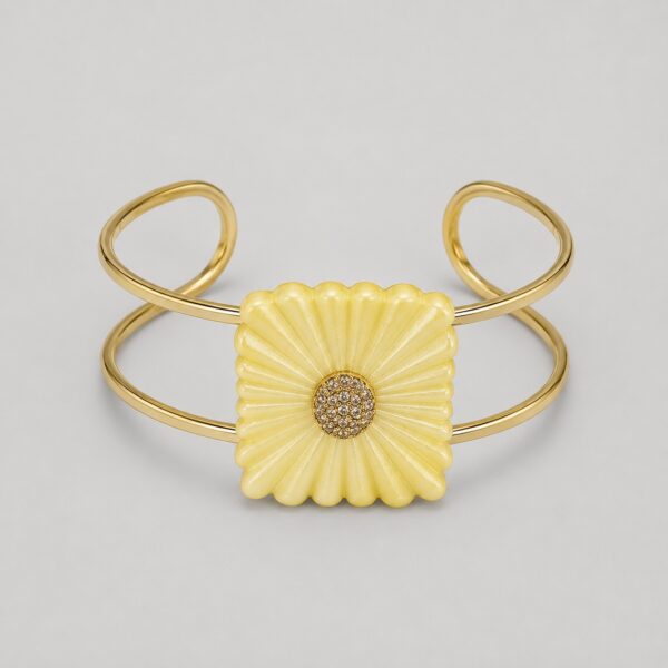 Pulseira Família Fiore Dourado Manteiga Perola - 001